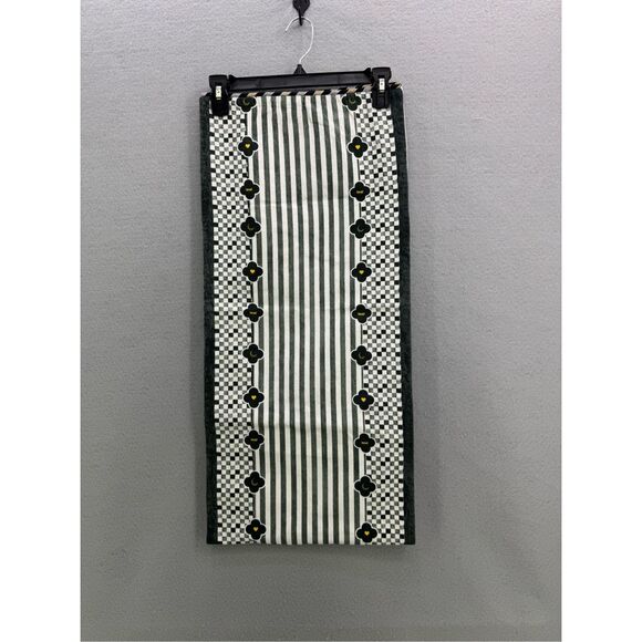 Striped Black and White Kitchen Towel - Picture 6 of 12